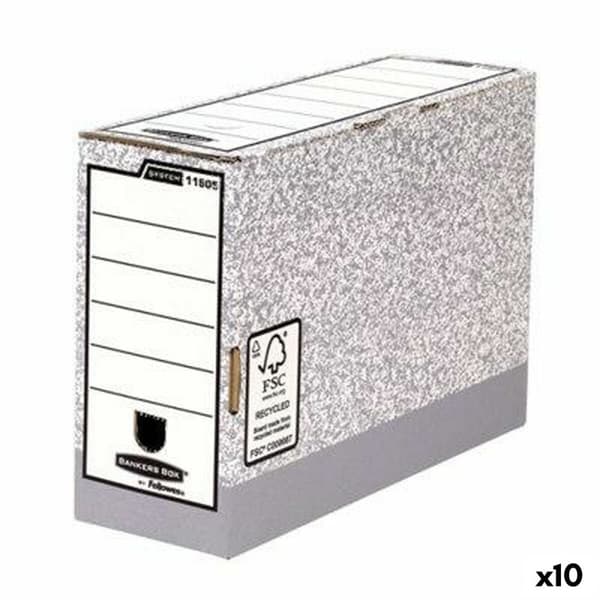 File Box Fellowes    Grey A4 10 cm 10Units