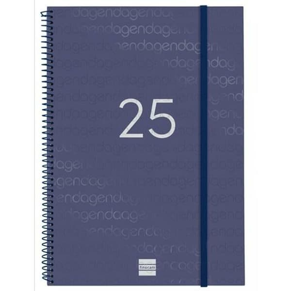 Diary Finocam YEAR Blue A4 21 x 29,7 cm 2025