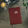 Miniatyrbillede 3 af 8: Diary Finocam DYNAMIC MILANO Y11 Burgundy 16,5 x 24 cm 2025