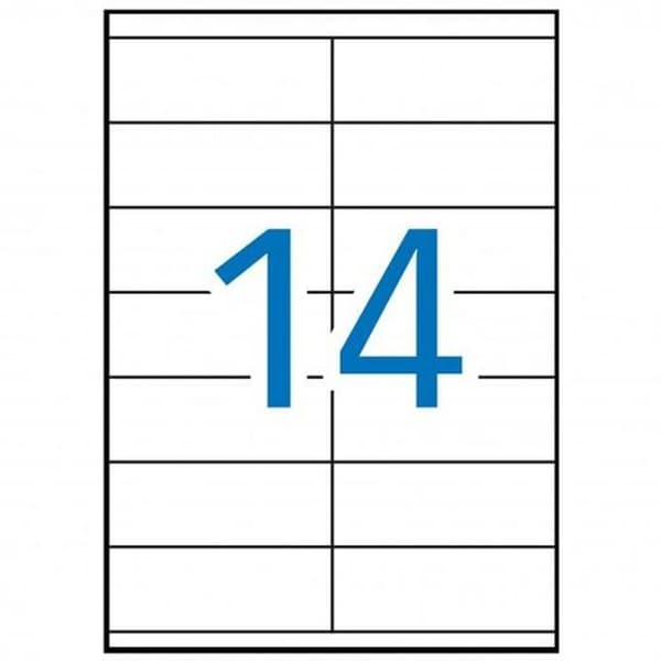 Labels MULTI 3 105 X 40 mm White 100 Sheets
