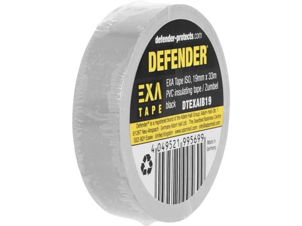 DEFENDER by Adam Hall EXA Tape DTEXAIS19 Isoleringsbånd Sølvgrå (L x B) 33 m x 19 mm 1 stk