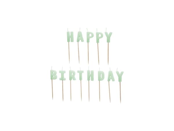 Świeczki Happy Birthday 2,5cm 13szt