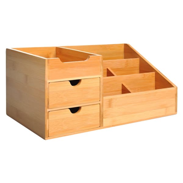 Skrivbordshållare, Bambumaterial, Platsbesparande Design