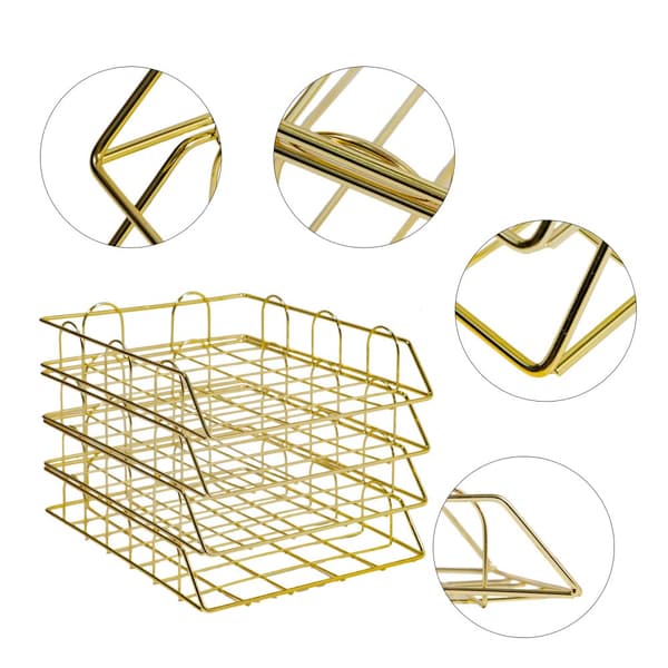Metal A4 Filestativer, Stabelbart Design, Rustbestandigt