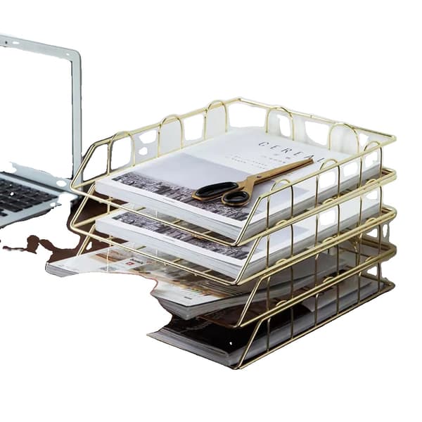 Metal A4 Filestativer, Stabelbart Design, Rustbestandigt