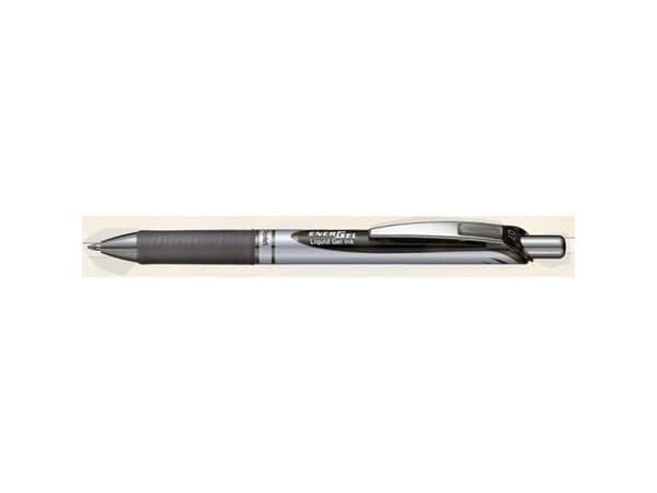 Rollerpen Pentel EnerGel Deluxe sort (æske á 12 stk.)