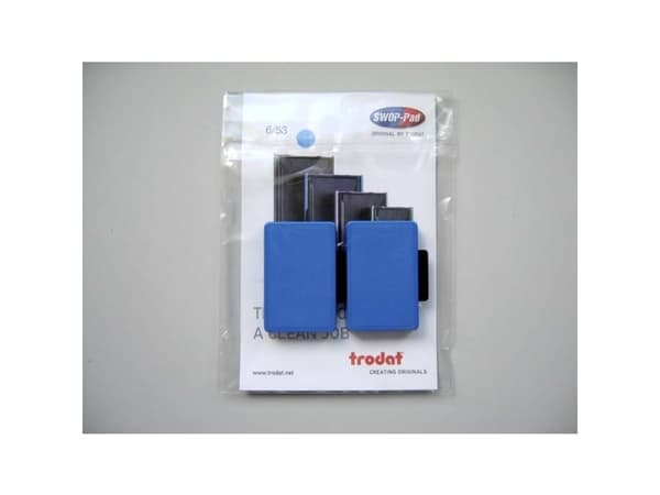 Stempelpude Trodat blå 2-pack 5204/5206/4206/4460 m.fl 6/56