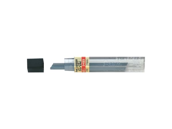 Pentel 0,5mm HB refiller 12 refiller/förpackning - (12 förpackningar per kartong)