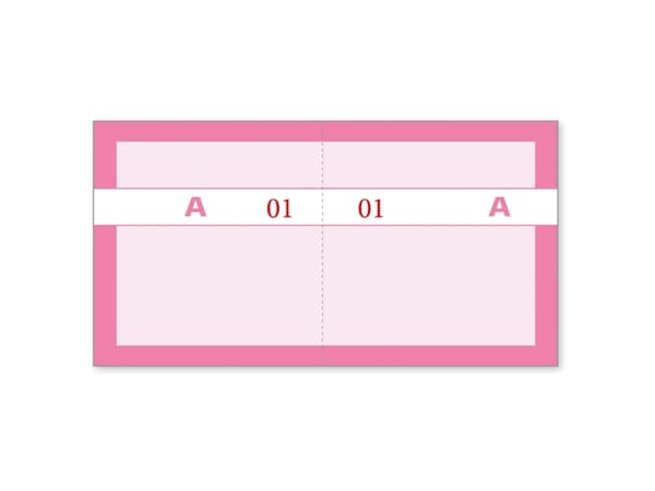 Coupon book, Mayland, Coupon book pink/rød, 130x70mm, pakke a 10 stk - (10 stk.)