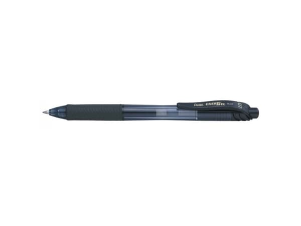 Rullakärkikynä, Pentel ENERGELX, BL107 0,7MM, musta, 2110701, 12 kpl pakkaus - (12 kpl)