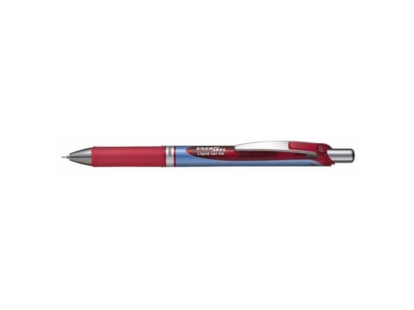 Roller pen, Pentel Energel, BLN75-B 0,5MM, red, 2175002, pakke a 12 stk - (12 stk.)