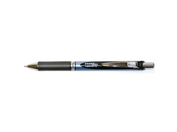 Roller pen, Pentel Energel, BLN75-A 0,5MM, black, 2175001, pakke a 12 stk - (12 stk.)