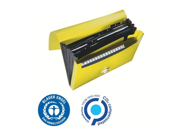 Leitz 46240015, 250 arkkia, Keltainen, Polypropeeni (PP), A4, Climate Neutral, 240 mm