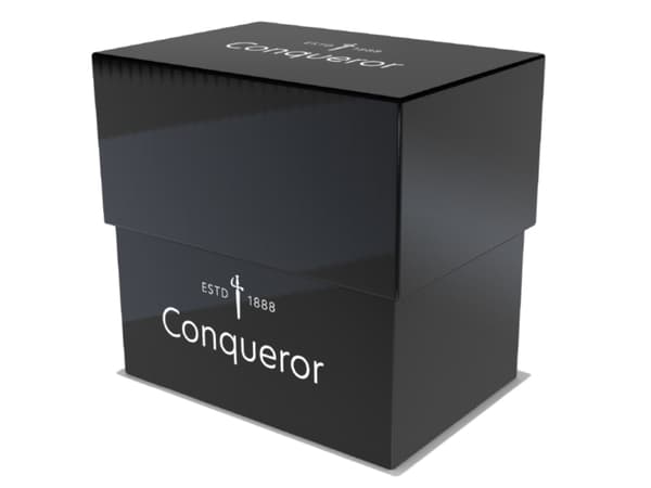Conqueror Laid, korkeavalkoinen, 100g/m2 laidoitettu, vesileimalla, puuvapaa ECF, 15% puuvillaa, 145µm, 210mm x 29 - (500 kpl)