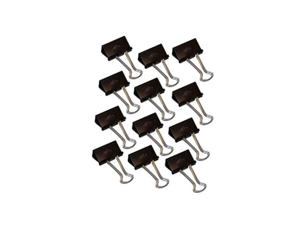 Wedo 64 21432, Metall, Nickel, Sort, 1,3 cm, 32 mm, 12 stykker