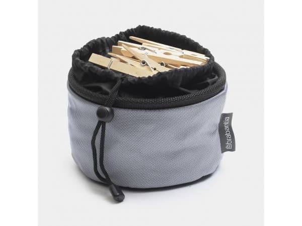 Brabantia 149801, Pehmeä vaatteiden säilytyspussi, Harmaa, Nauhoilla suljettava, 17,5 cm, 18 cm, 16 cm
