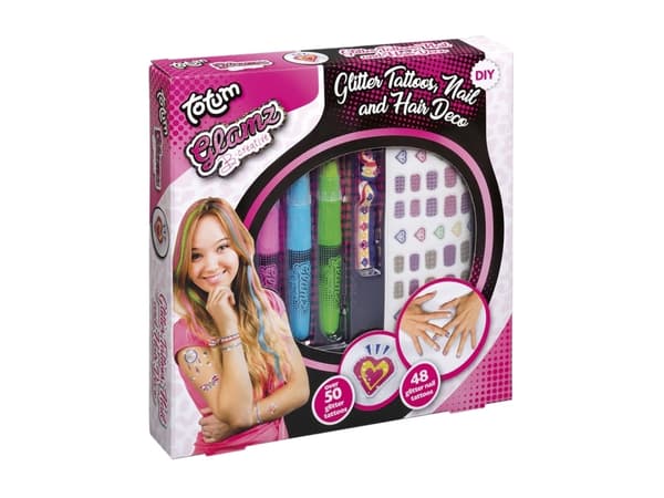 Totum Glamz Hair, Tattoo And Nail, 8 år, Flerfarget