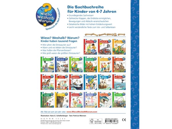 Ravensburger 978-3-473-33268-7, Eläimet, Saksa, 16 sivua