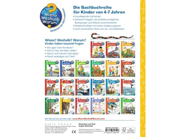 Ravensburger 978-3-473-32814-7, Eläimet, Saksa, 16 sivua