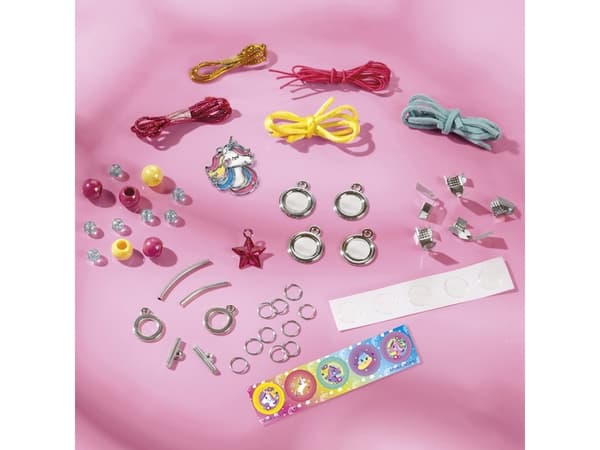 Totum Unicorn 2 In 1 Suitcase, Children''s jewellery making set, 5 vuosi/vuosia, Monivärinen