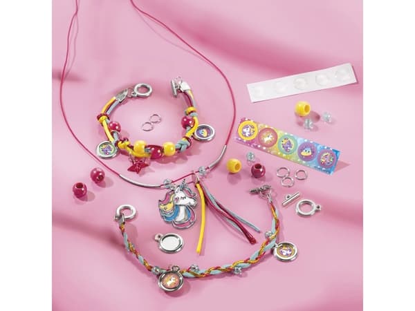 Totum Unicorn 2 In 1 Suitcase, Children''s jewellery making set, 5 vuosi/vuosia, Monivärinen