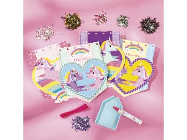 Totum Unicorn 2 In 1 Suitcase, Children''s jewellery making set, 5 vuosi/vuosia, Monivärinen