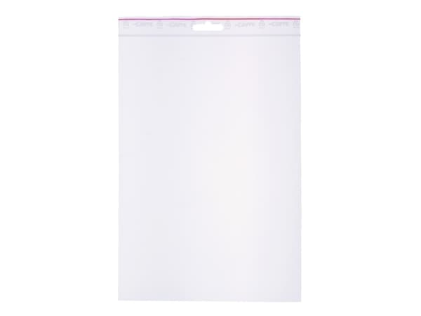 vetoketjullinen pussi, 50 µm, 175 x 250 mm, lyhyt puoli auki, LD-PE, läpinäkyvä Painamaton, litteä pussi, litteä alaosa