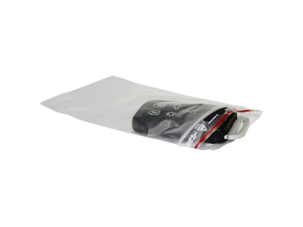 vetoketjullinen pussi, 50 µm, 175 x 250 mm, lyhyt puoli auki, LD-PE, läpinäkyvä Painamaton, litteä pussi, litteä alaosa