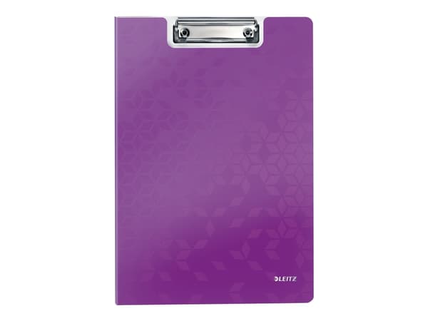 Leitz WOW - Notatbrettmappe - for A4 - kapasitet: 75 ark - metallisk purpur