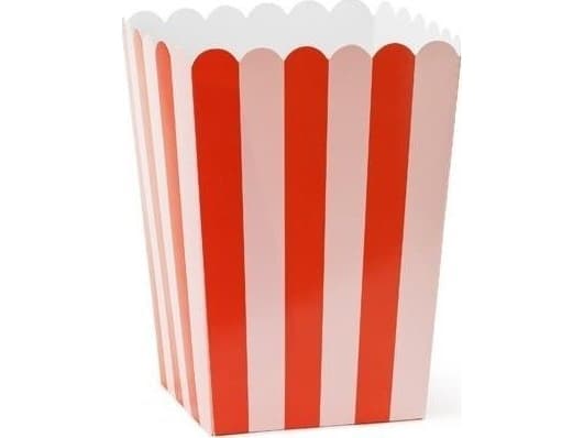 Popcornaskar 11x11x15,5cm 6st
