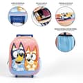 Miniatyrbillede 7 af 10: 3D School Bag with Wheels Bluey Pink