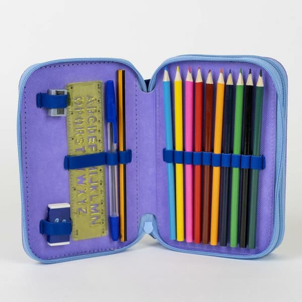 School Case Stitch Blue 12,5 x 19,5 x 4,5 cm