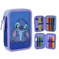Miniatyrbillede 2 af 6: School Case Stitch Blue 12,5 x 19,5 x 4,5 cm