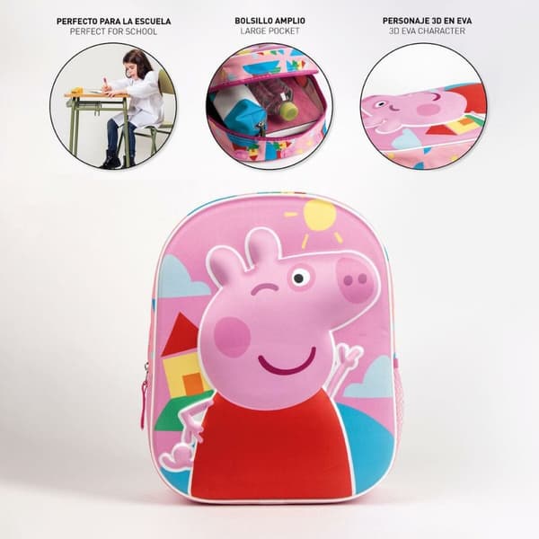 School Bag Peppa Pig Pink 25 x 31 x 10 cm