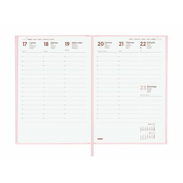 Diary Finocam DYNAMIC LONDON Y10 Pink A5 14 x 20,4 cm 2025