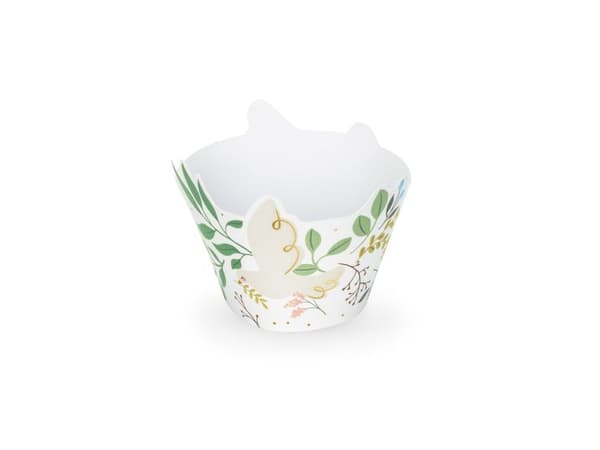 Blomster cupcake omslag, 6 stk
