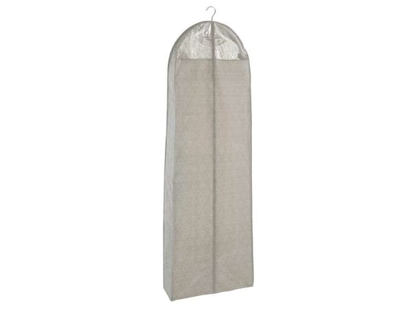 WENKO 64523100, Myk klesoppbevaringsbag, Taupe / brun, Polyetylentereftalat (PET), Polypropylen (PP), Glidelås, 60 cm, 180 cm