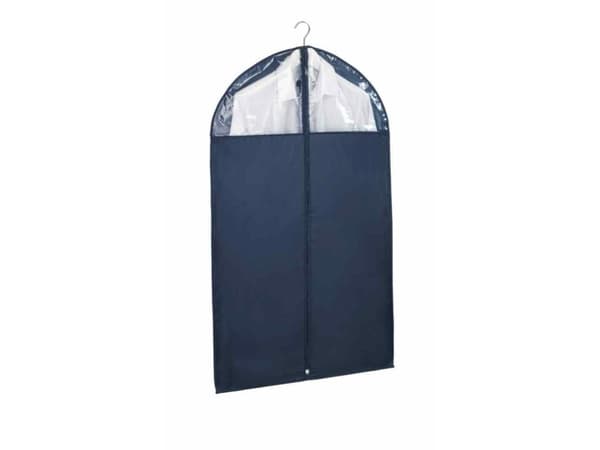WENKO 64531100, Soft clothing storage bag, Blue, Polyester, No pattern, Zipper, 60 cm