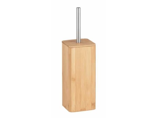 WENKO 24748100, Toalettbørste og holder, Rustfritt stål, Tre, Bamboo, Rustfritt stål, 101 mm, 101 mm