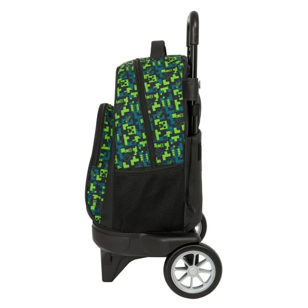 School Rucksack with Wheels Minecraft Tnt Multicolour 33 x 45 x 22 cm