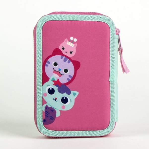 School Case with Accessories Gabby's Dollhouse Pink 41 x 58 x 3 cm
