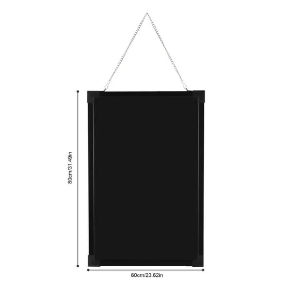 Belyst LED besked skrivebræt, 18 lys effekter, dual strømforsyning, brugervenlig fjernbetjening,60 x 80cm