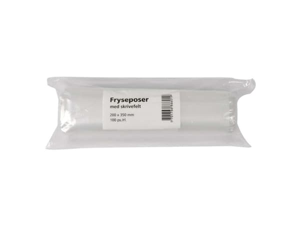 Fryseposer 200x350mm 3l m/skrivefelt 100ps/rul - (10 stk.)