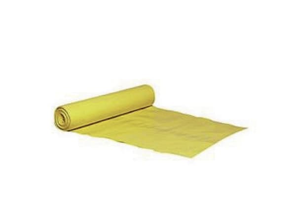Affaldsække plastik gul 720x1120mm 10stk/rul - (10 stk.)