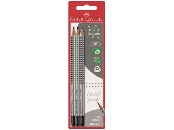 Faber-Castell GRIP 2001 - Blyant - HB - med viskelær