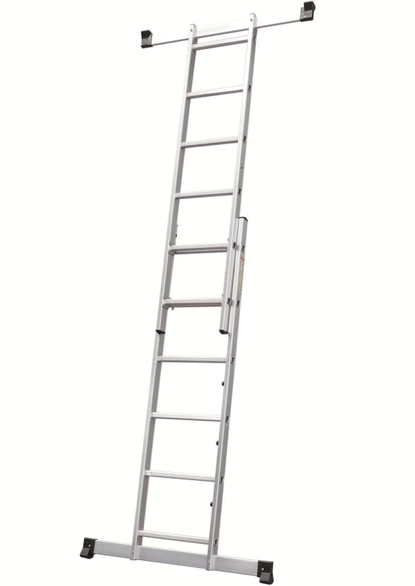 NOBRAND Telinetikkaat, alumiini/musta, max. kuormitus 150 kg