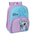 Miniatyrbillede 1 af 3: School Bag Stitch Sweet Blue Lilac 26 x 34 x 11 cm