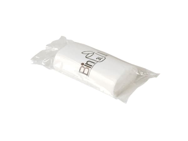Hinkpåse med stjärnbotten, ABENA Bin-Line, 3 l, vit, LLDPE/virgin, 29x35cm - (10 st)