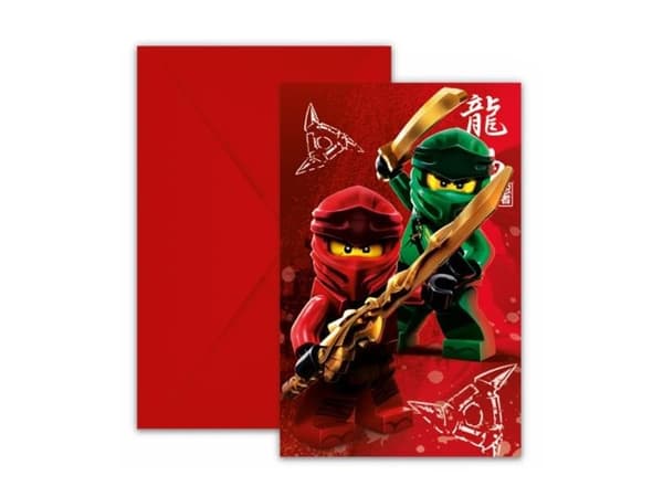 Lego Ninjago invitationer