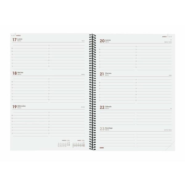 Diary Finocam YEAR Black A4 21 x 29,7 cm 2025